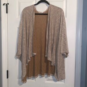 Tan Dolman Sleeve Cardigan